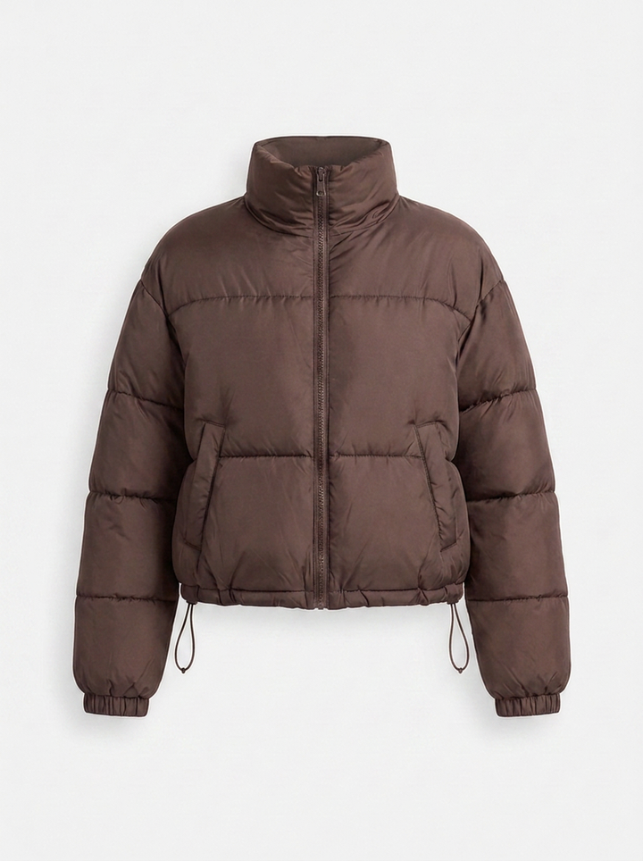 Velora | Puffer Jacket – Stylish Stand Collar for Women