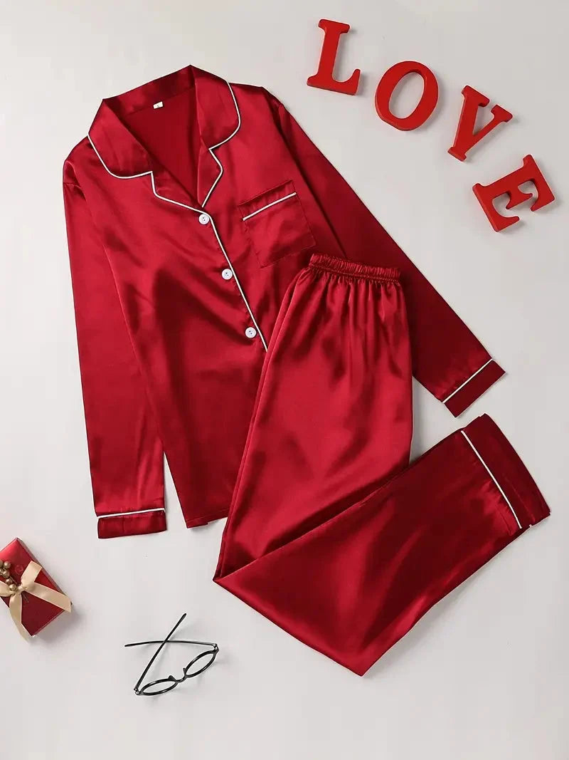 Tjitske | Luxe Satin Pajama Set for Women