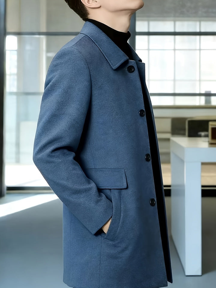 Gerard | Single-Breasted Overcoat – Timeless Style for Men