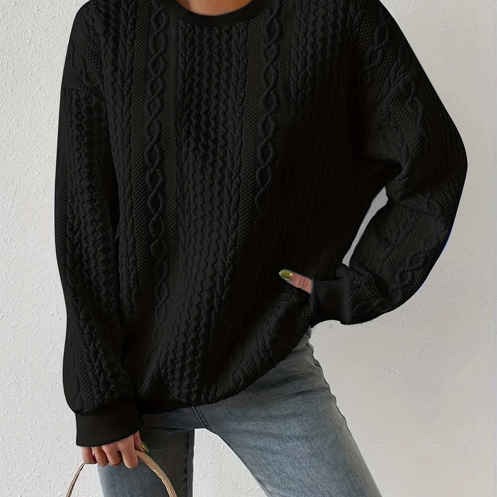 Joyce | Textured Cable-Knit Sweatshirt for Timeless Comfort