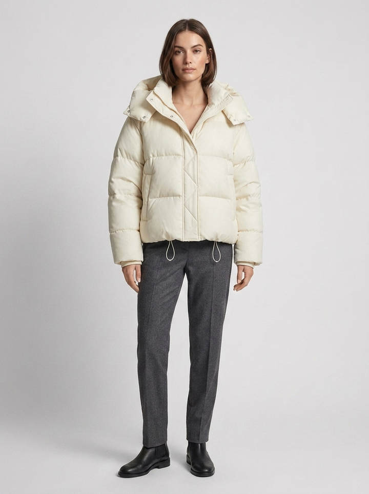 Nova | Oversized Puffer Jacket – Hooded Design for Women