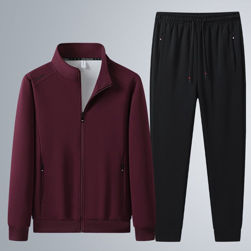 Flashwear | Sports Suit with Stand-Up Collar and Zipper for Men