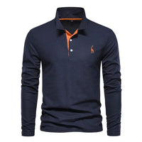 Thomas | Classic And Comfortable Men's Long-Sleeve Polo Shirt