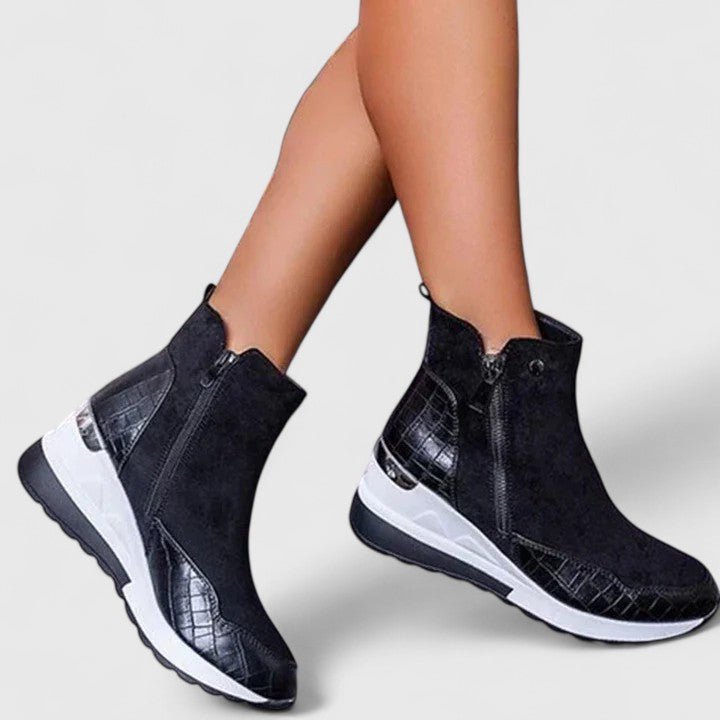 Valentina | Elegant And Supportive Orthopedic Wedge Ankle Boots