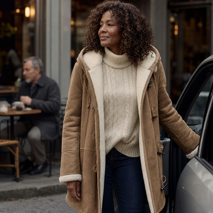 Wintlace | Shearling-Lined Duffle Coat for Women – Warm and Stylish