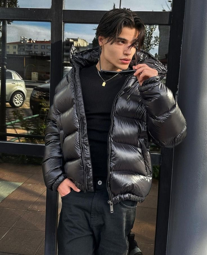 Apex | Puffer Jacket – Quilted Style with Warm Sherpa Lining for Men