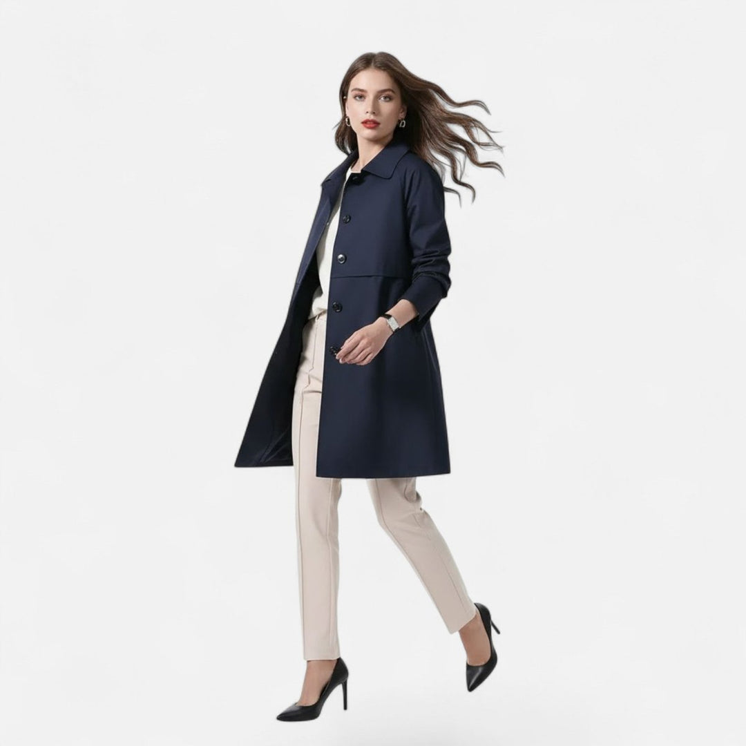 Sophie | Comfortable And Modern Midi Trench Coat