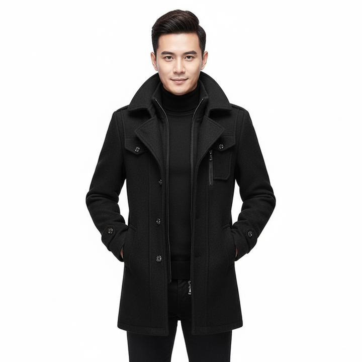 Claus | Double Layer Coat – Modern Elegance for Men