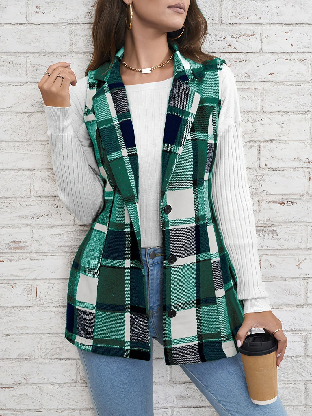 Julia | Elegant And Timeless Plaid Layering Vest