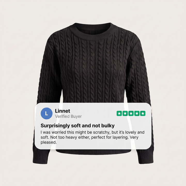 Marielle | Cable Sweater – Tijdloze Warmte voor Elke Dag