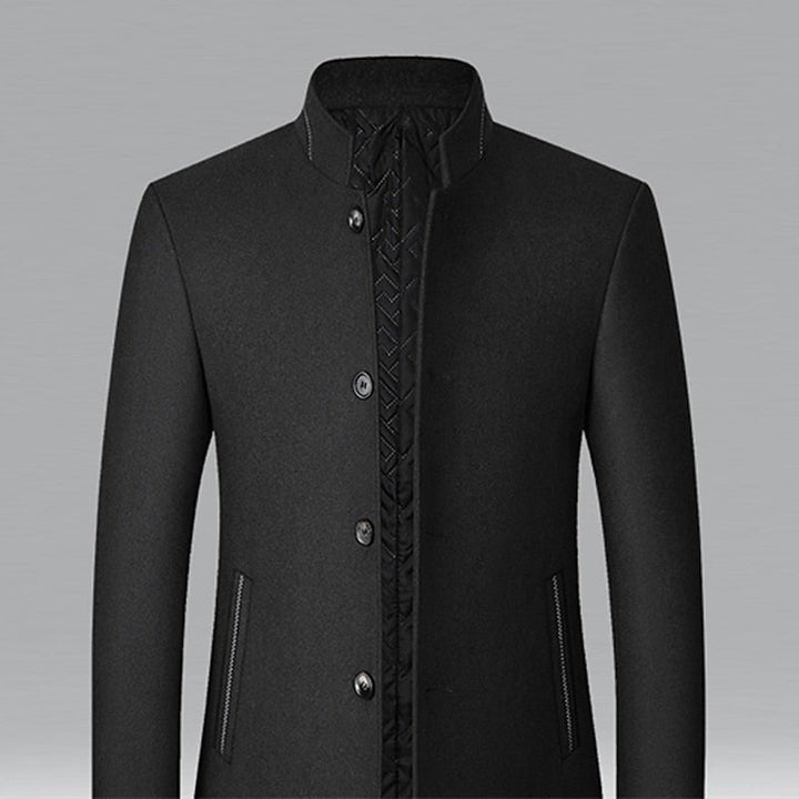 Gregory | Stand-Collar Overcoat – Timeless Style for Men
