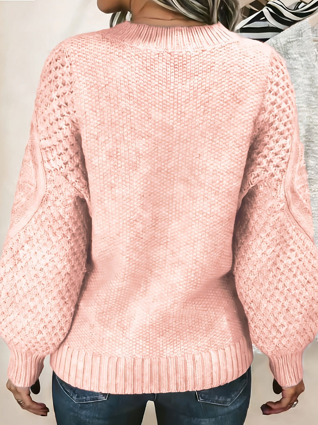 Bonnie | Lantern-Sleeve Sweater – Cozy Everyday Essential for Women
