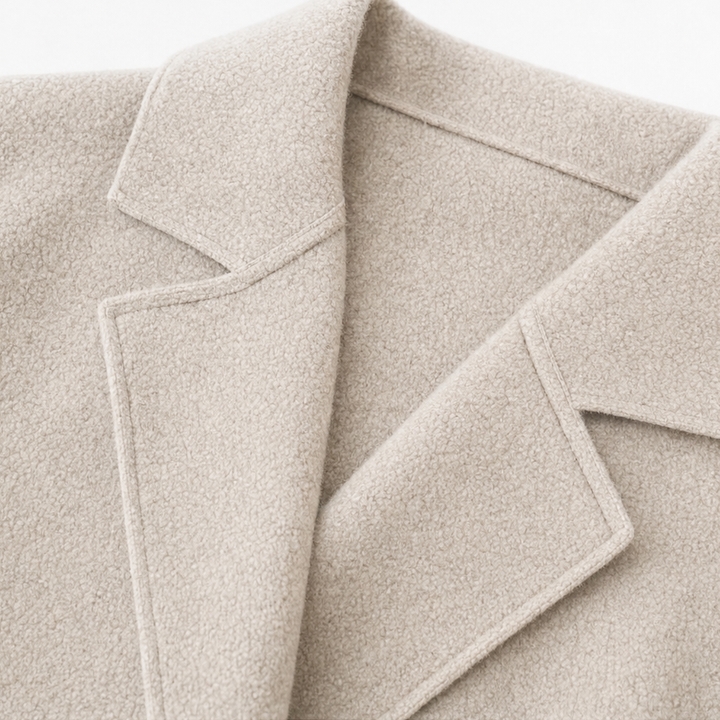 Draperie | Open-Front Longline Coat – Soft Wool-Look Style