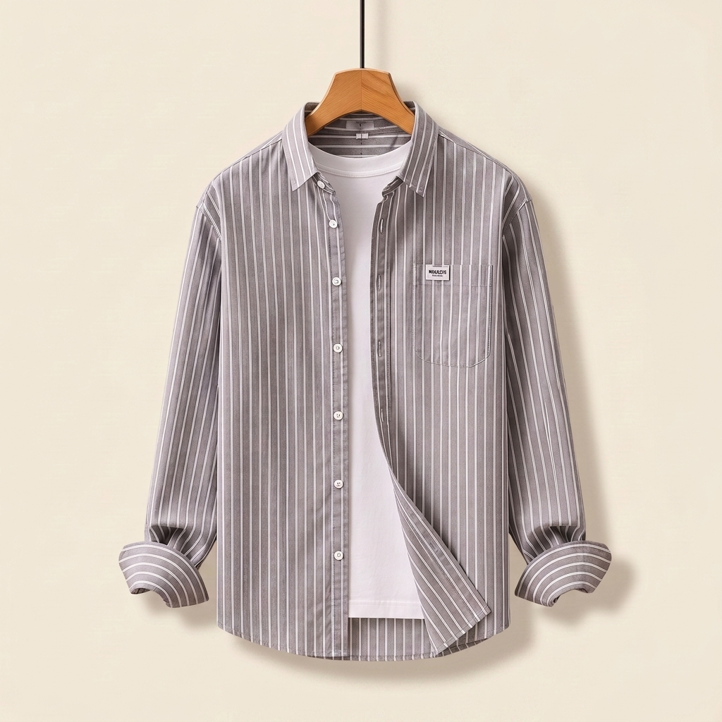 Whitlock | Striped Cotton Shirt – Relaxed Button-Front Style for Men
