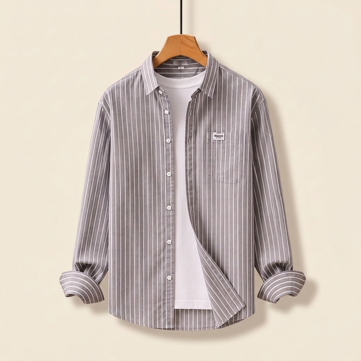 Whitlock | Striped Cotton Shirt – Relaxed Button-Front Style for Men