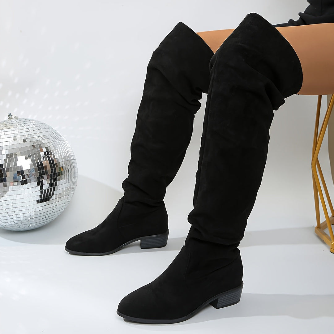 Amelia | Elegant And Relaxed Slouchy Knee High Boots