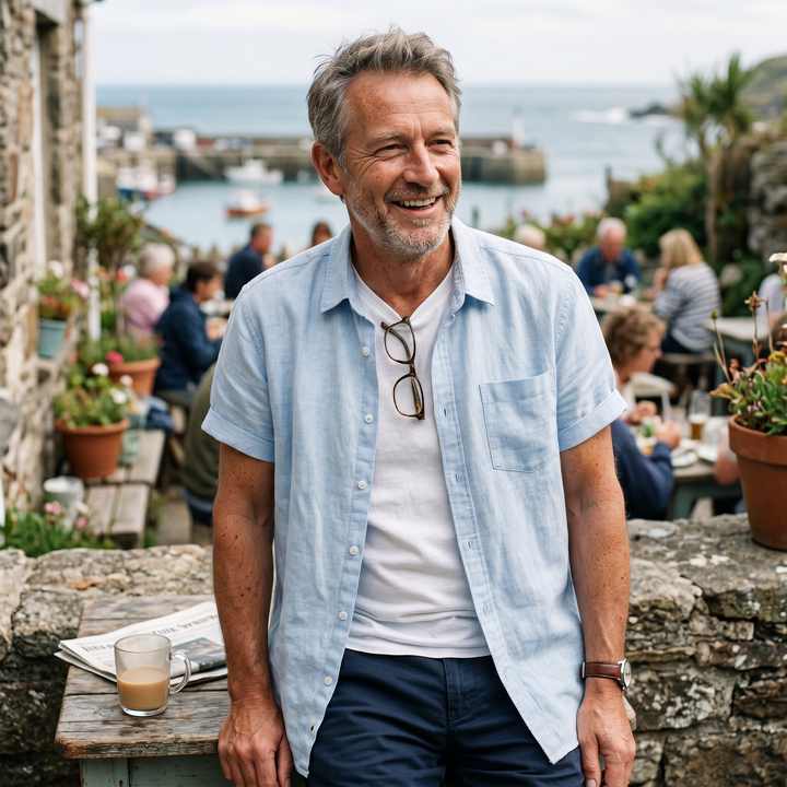 Kingsmead | Breathable Cotton Shirt – Relaxed Short-Sleeve Style for Men