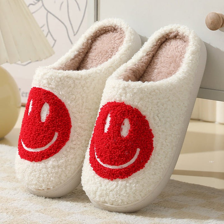 Caron | Unisex Slippers – Cozy Smiley Design for Home Use