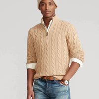 Oliver | Comfortable And Warm Men's Pure Wool Cable Knit Sweater