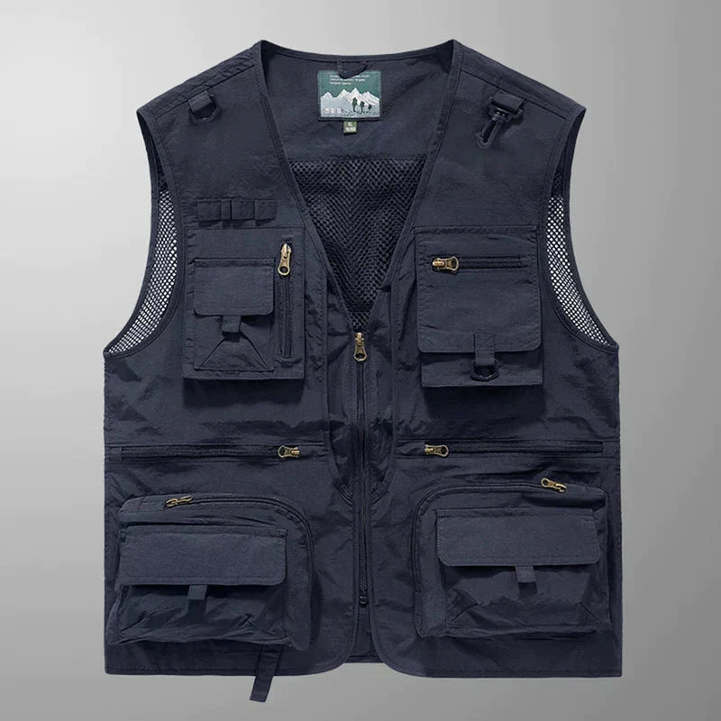 Mathias | Gilet cargo d’extérieur léger à poches multiples