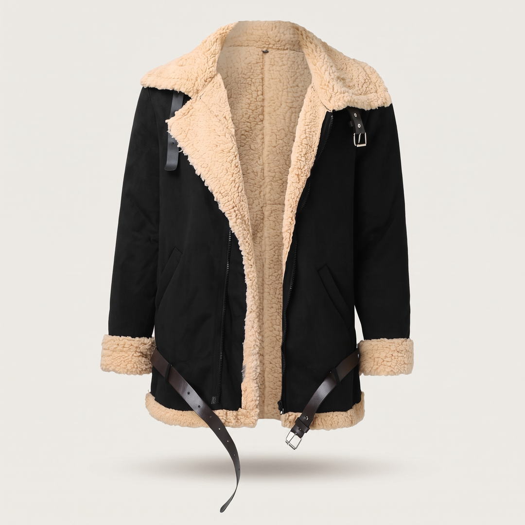 Aviator | Shearling Lined Aviator Jacket – Warmth and Rugged Style for Men