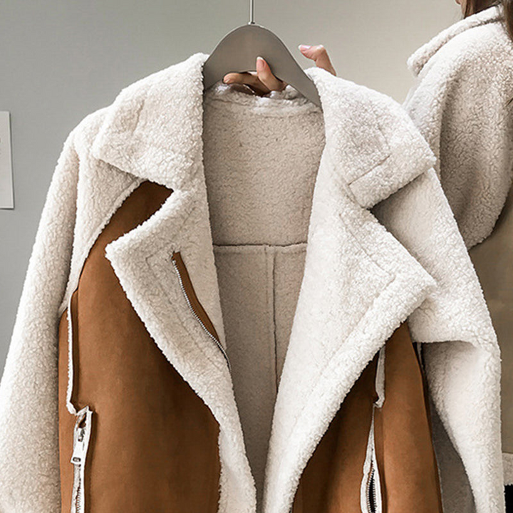 Juliane | Teddy Coat with Large Collar for Women
