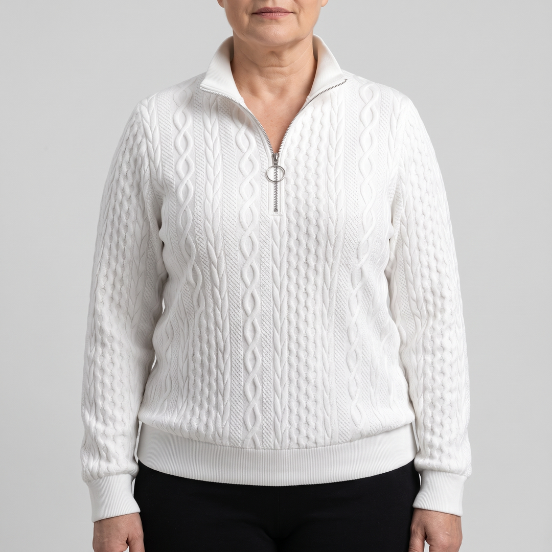 Avery | Zipper Sweater – Cozy Half Zip Design for Women