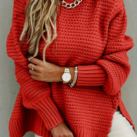 Camille | Maglione vivace e fluido a maglia asimmetrica