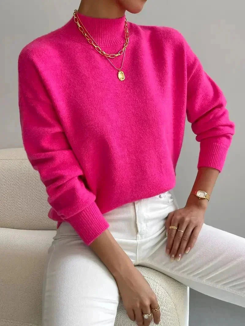 Amelia | Elegant And Comfortable Turtleneck Knit Sweater