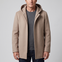 Adrian | Stylish and Warm Men's Hooded Wool Coat