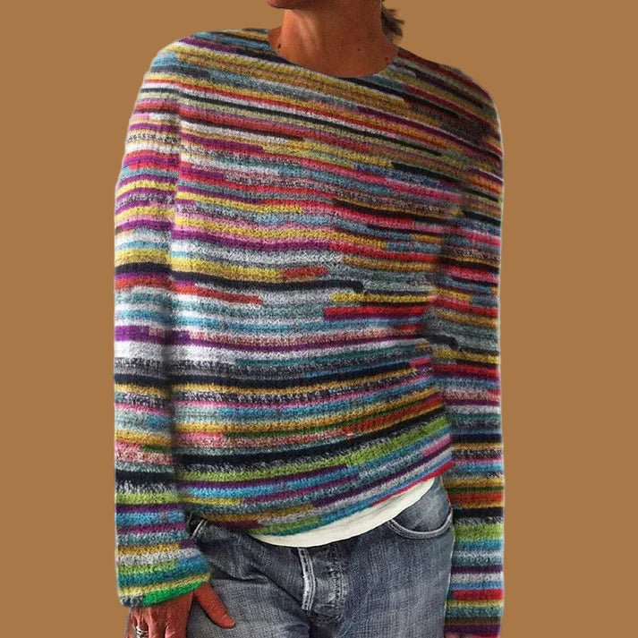 Christina | Colorful Chunky Knit Pullover