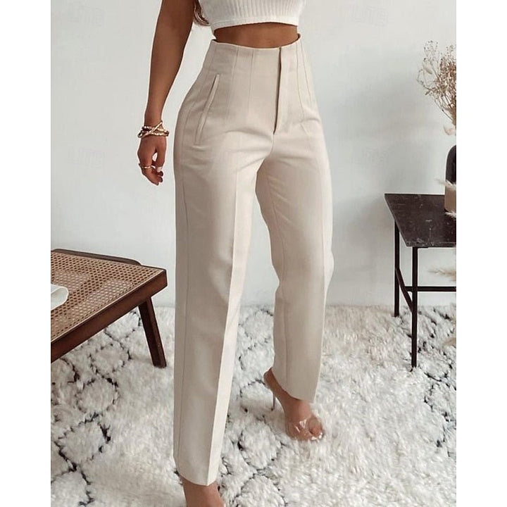 Adrienne | High-Waisted Tailored Trousers for Effortless Style