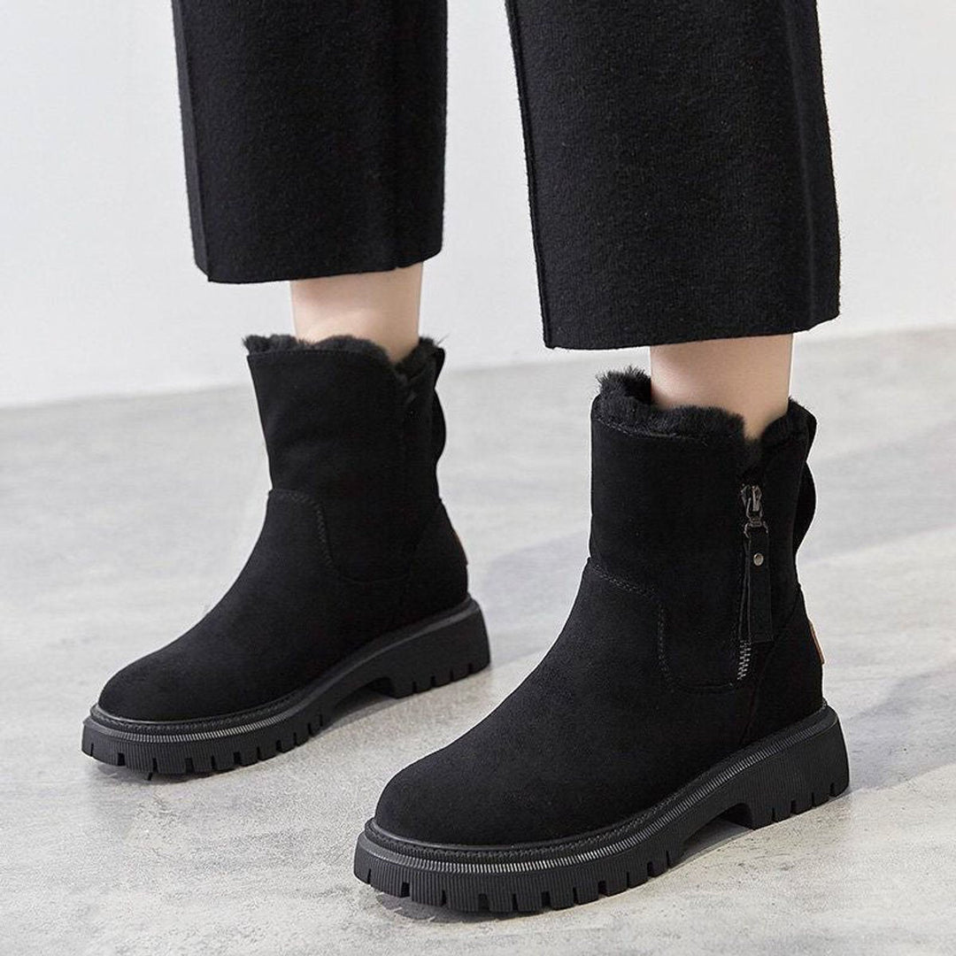 Luna | Plush And Warm Slip-On Winter Ankle Boots
