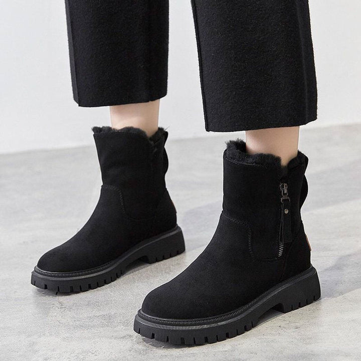 Luna | Plush And Warm Slip-On Winter Ankle Boots
