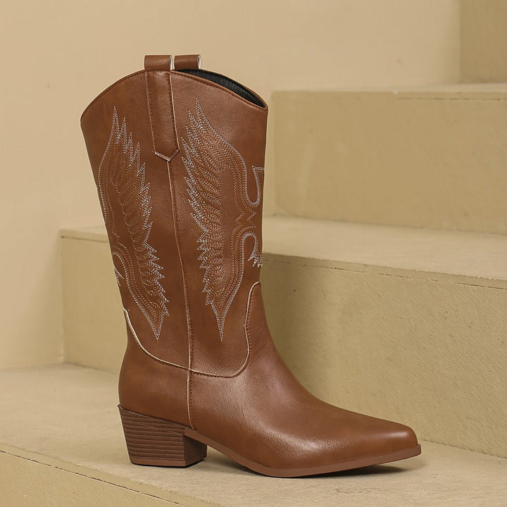Celestia | Chic And Casual Wide Calf Cowboy Boots