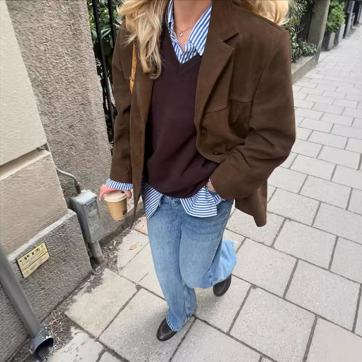 Eleanor | Comfortable And Soft Women's Suede Blazer