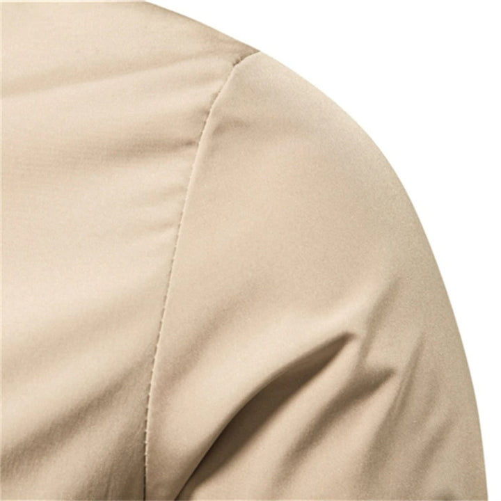 Maximilian | Casual Contrast Ribbed Bomber Jacket