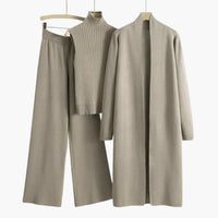 Sophia | Comfortable and Versatile Three-Piece Knit Set