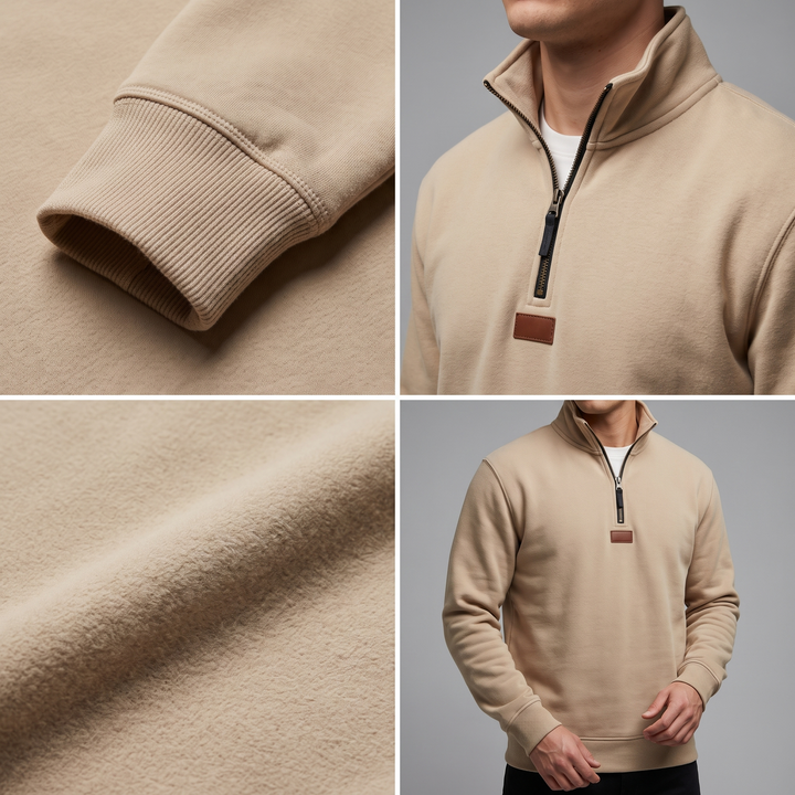 Lennox | Fleece Sweatshirt – Modern Casual Style for Men
