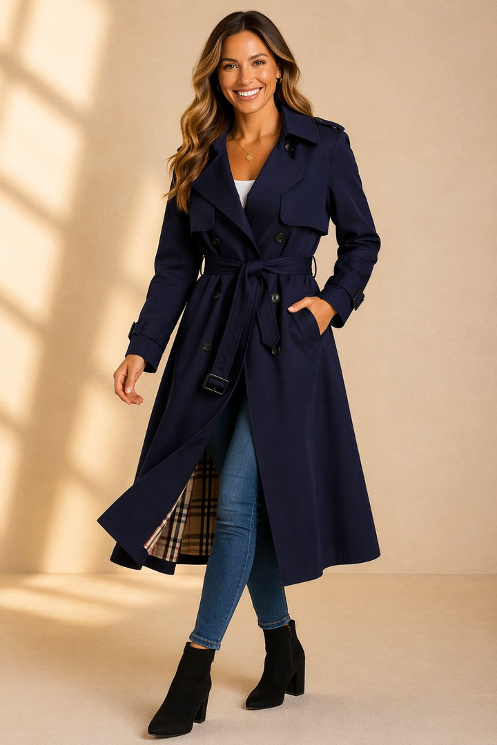 Olivia | Classic and Modern Belted Trench Coat
