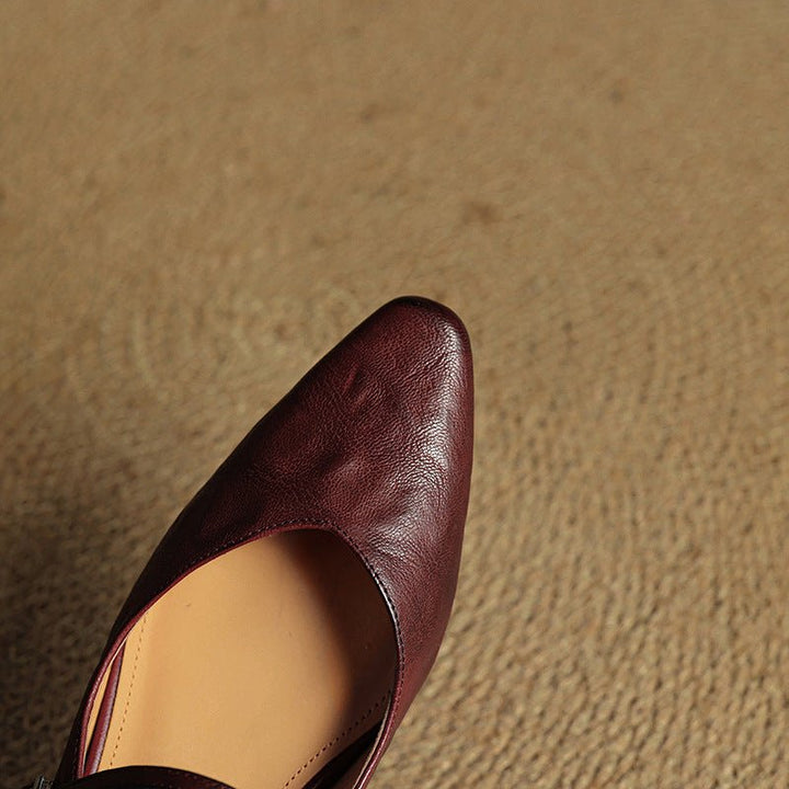 Sophia | Elegant and Timeless Buckled Pointed Toe Mules