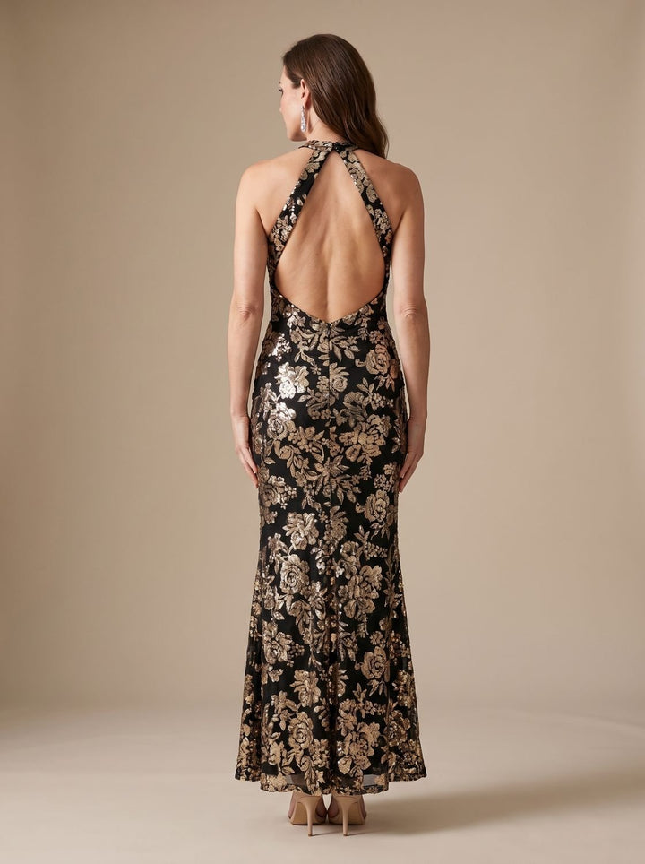 Grace | Mermaid Dress – Floral Sequin Formal Gown for Women