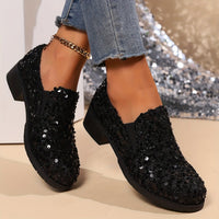 Emily | Sparkling and Comfortable Women's Sequin Loafers