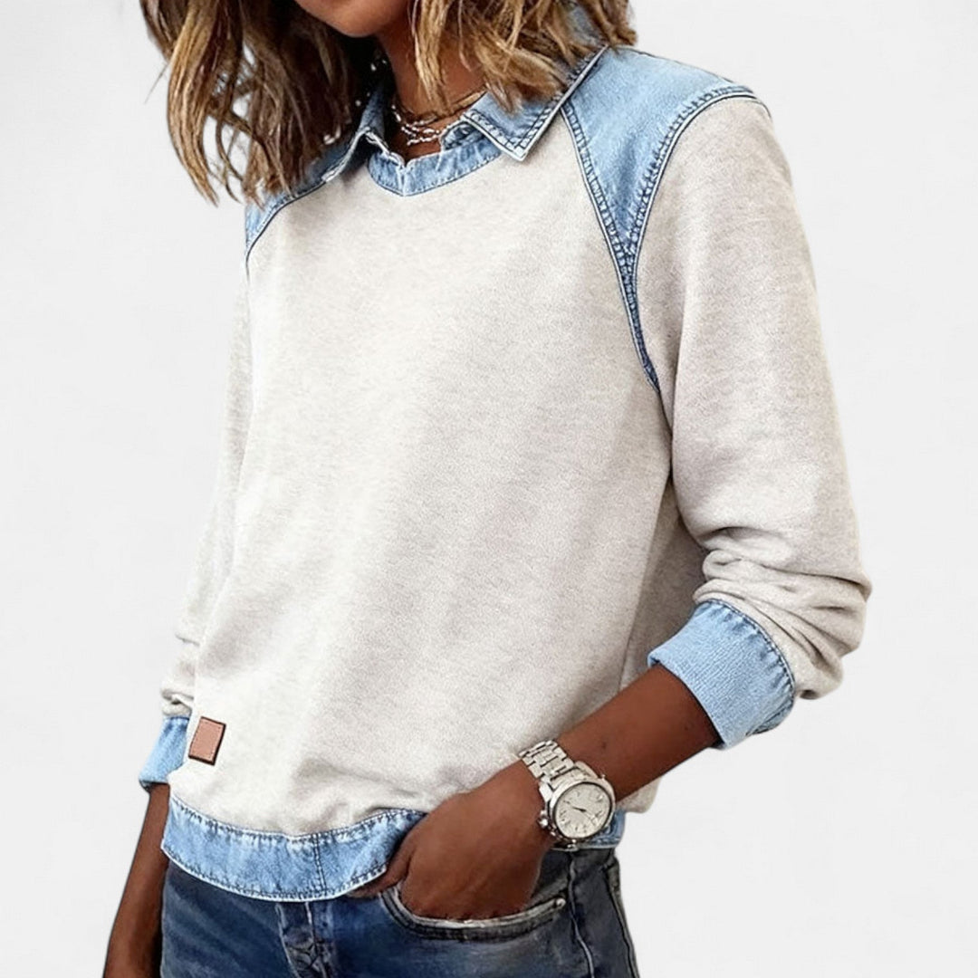 Luna | Modern And Comfortable Long-Sleeve Knit Sweatshirt