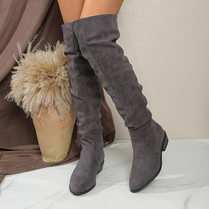 Amelia | Elegant And Relaxed Slouchy Knee High Boots
