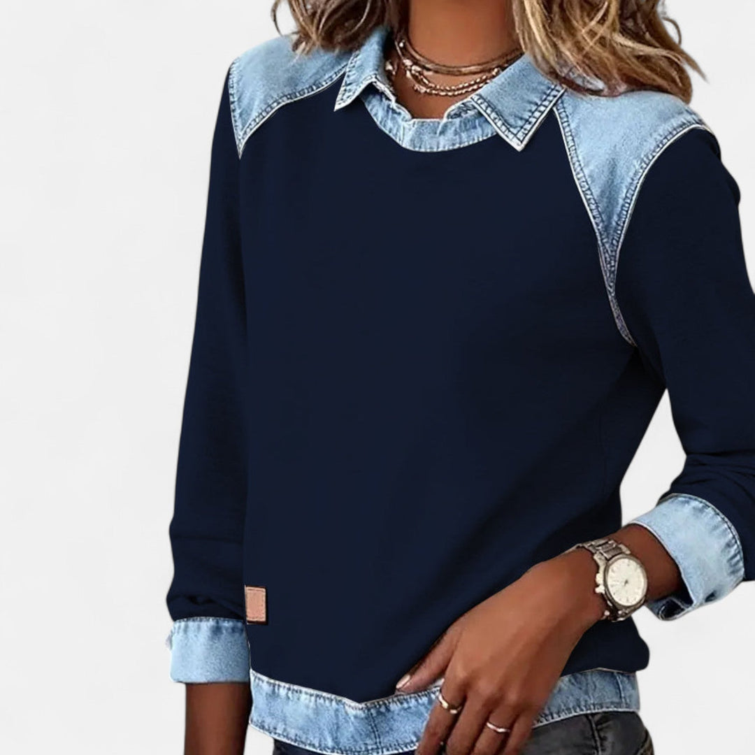 Luna | Modern And Comfortable Long-Sleeve Knit Sweatshirt
