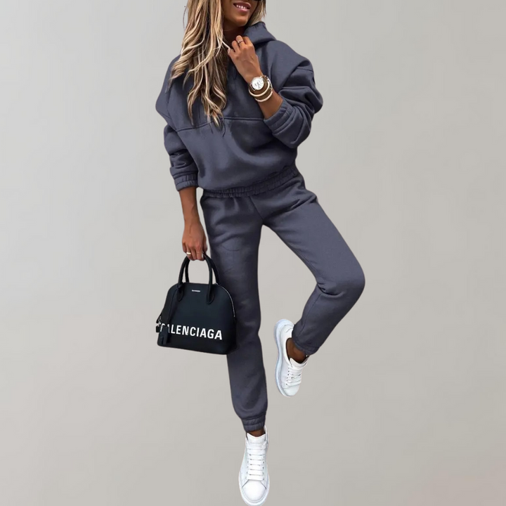 Drune | Retro Style Tracksuit with Hoodie for Women